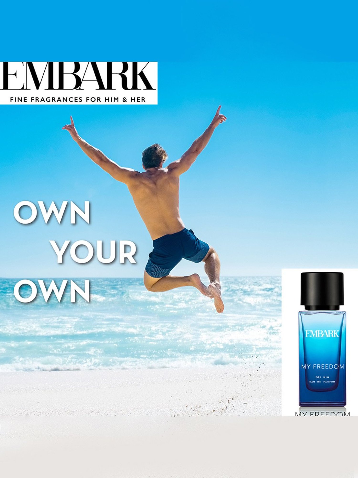 Embark My Freedom for Him Eau de Parfum - 30 ml