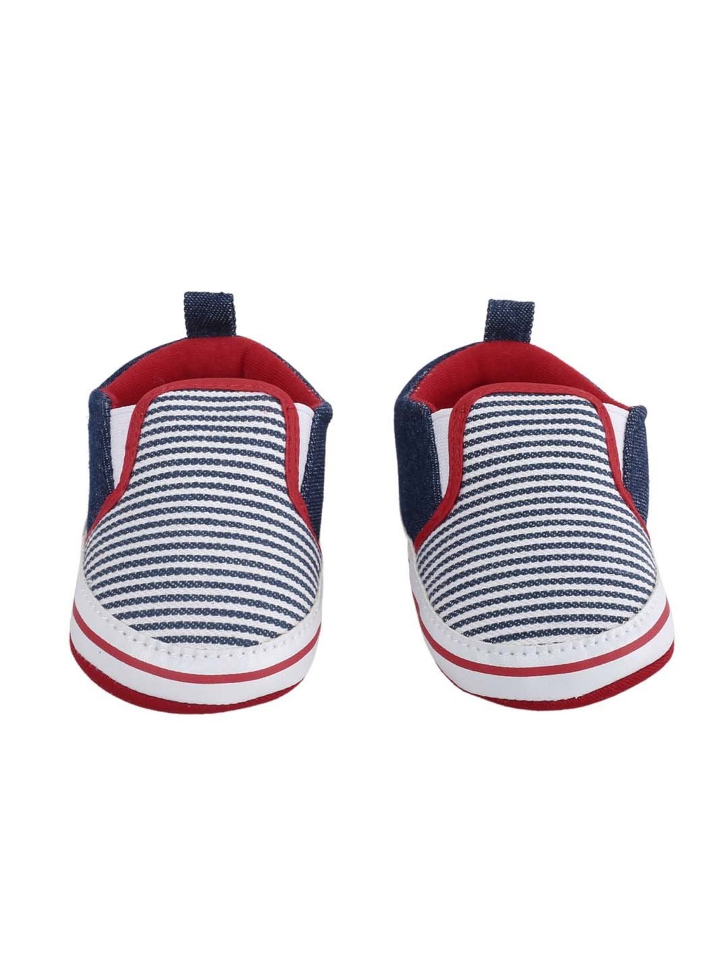 Baby Moo Kids Brown & White Velcro Shoes