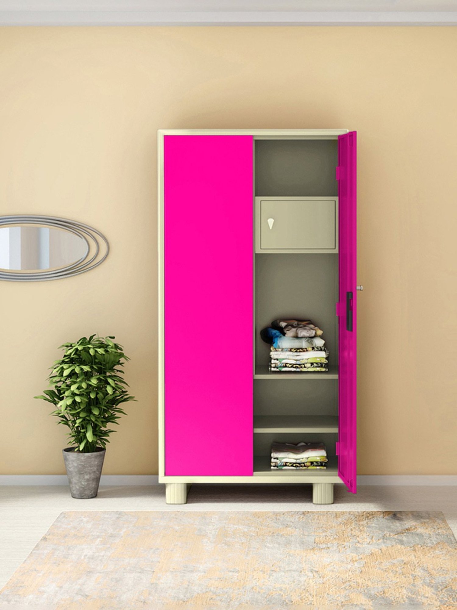 Home Basics 5 Dual Hook Chrome Plated Steel Over the Door Hanging Rack