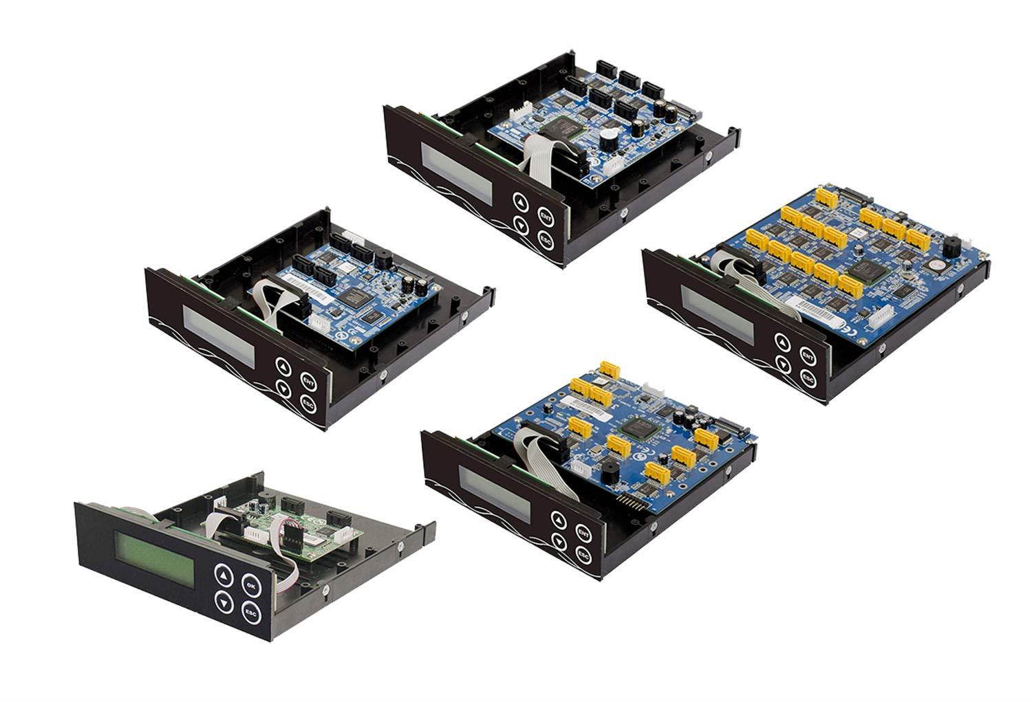 Bestduplicator Premium Series - SATA CD/DVD/Blu Ray Duplicator Controller (1 to 3) Target - Supports Lightscribe w/128MB Buffer Memory