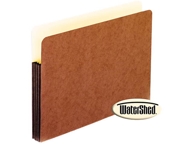 Pendaflex Watershed 3 1/2 Inch Expansion File Pockets, Straight Cut, Letter, Redrope
