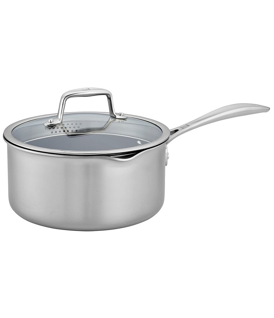 Zwilling Clad CFX 3-qt Stainless Steel Ceramic Nonstick Saucepan