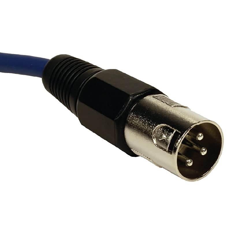 LEXLR-2White - 2 Foot White XLR Patch Cable - 2 Foot Microphone Cable Mic Cord