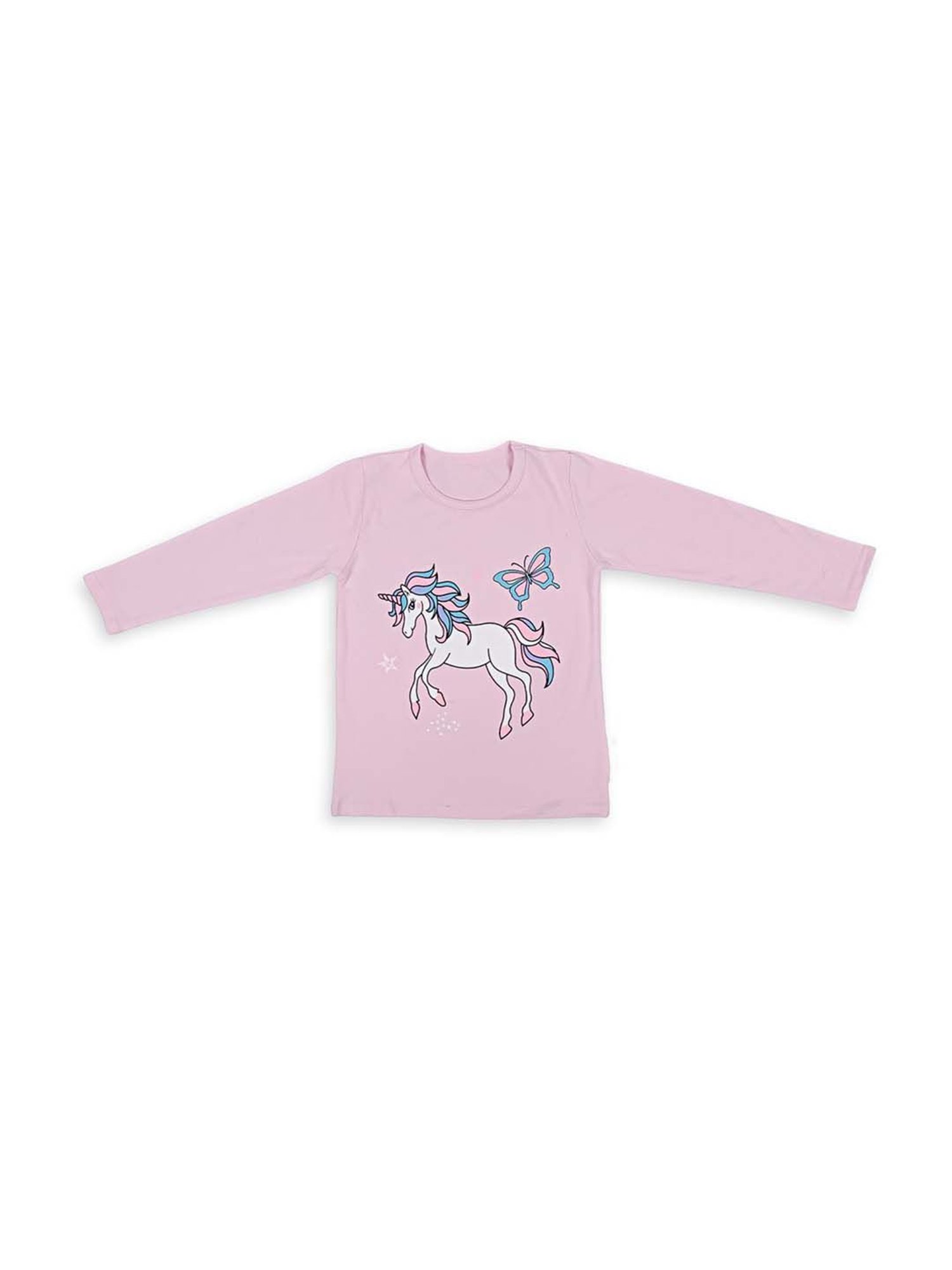 Baby Moo Kids Pink Cotton Printed T-Shirt & Pyjama