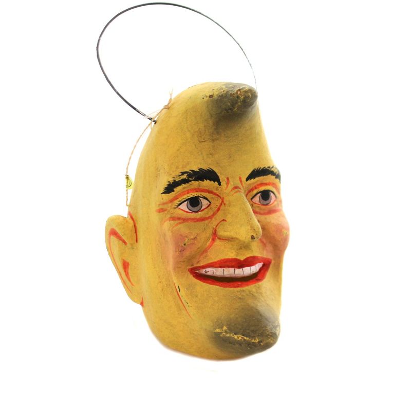 Halloween 7.0" Sm Crescent Moon Candy Bucket Face Vintage Retro  -  Decorative Figurines