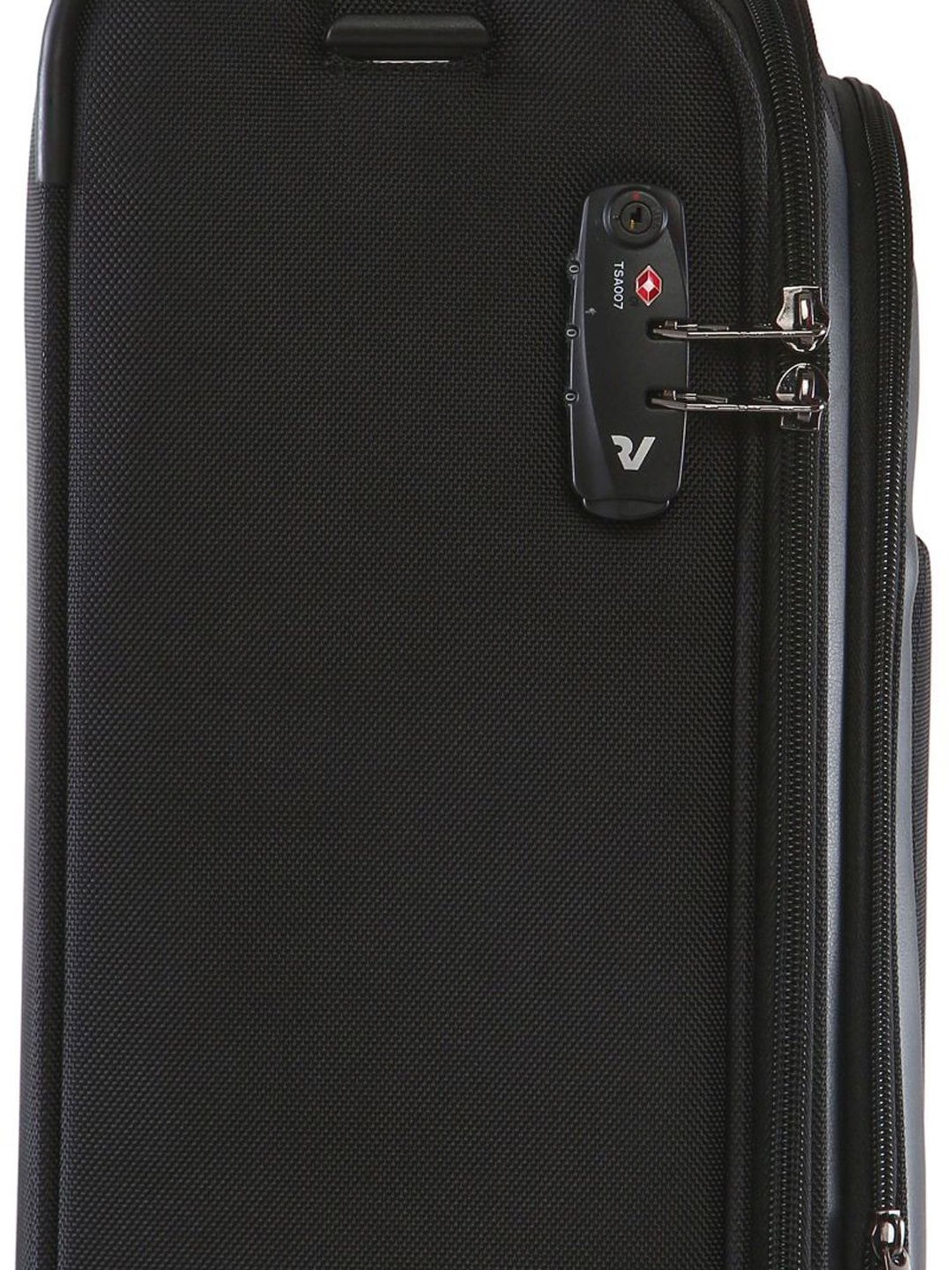 Roncato Biz 2.0 Nero Solid Soft Cabin Trolley Bag -21 cm