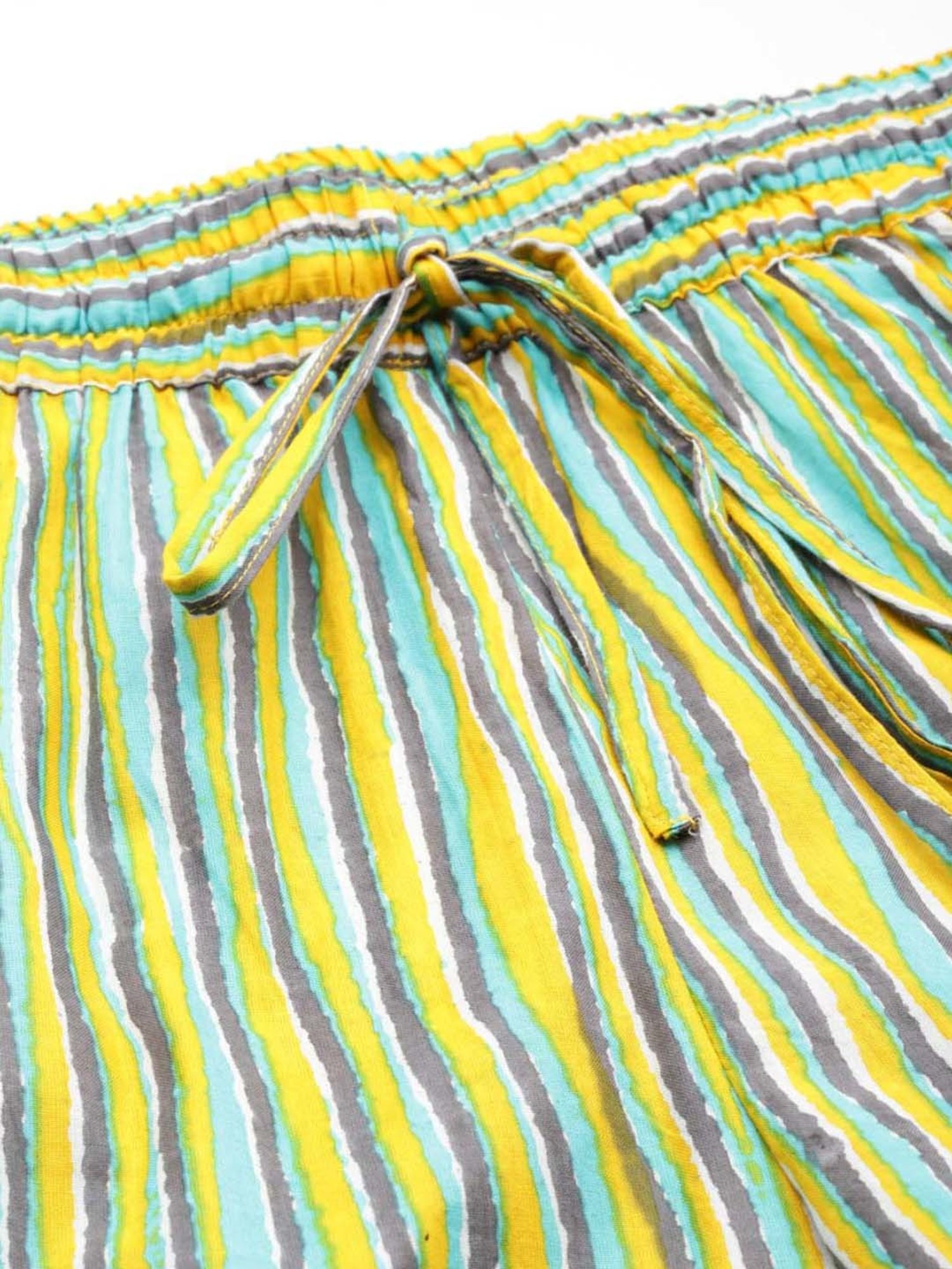 Prakrti Multicolored Cotton Printed Top Pant Set