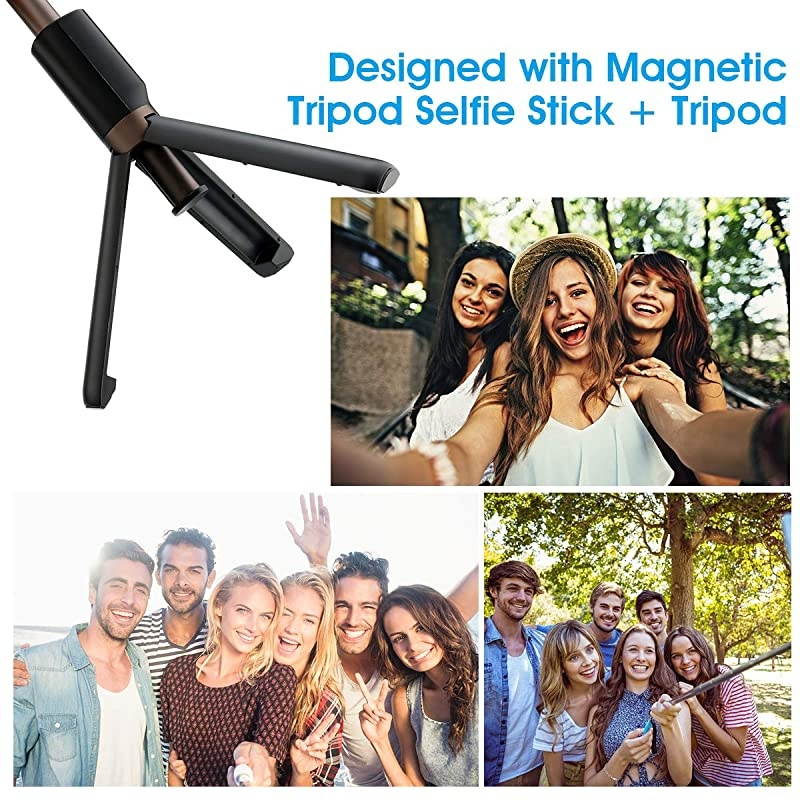 Selfie Stick Bluetooth Extendable Selfie Stick Tripod Stand with Wireless Remote Shutter Compatible with iPhone 1111 ProXSXR88P77P6s6 Galaxy S9S9 PlusS8S7S6S5Note 98