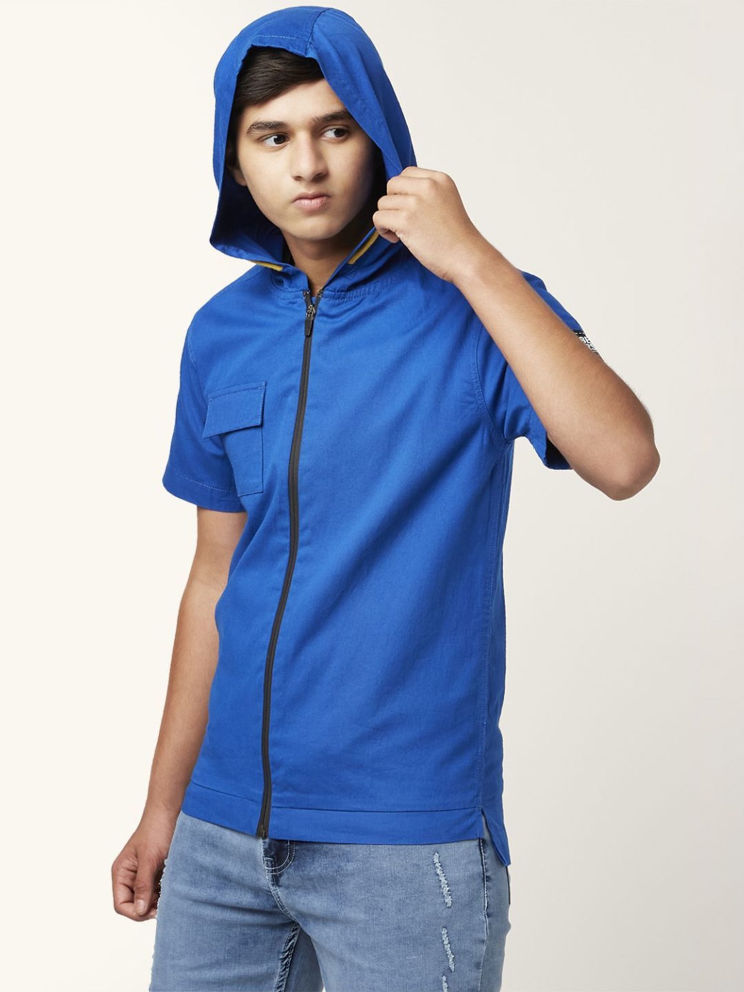 Coolsters by Pantaloons Kids Cobalt Blue Cotton Regular Fit Shirt