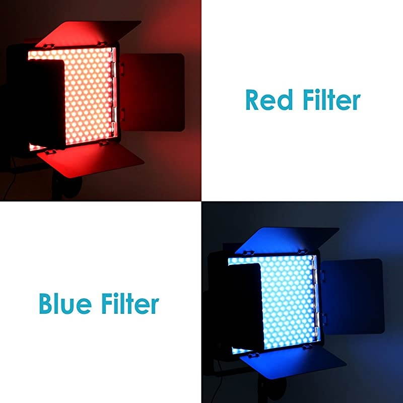 12 x 12Inches Pack of 8 Transparent Color Correction Lighting Gel Filter in 8 Different Colors