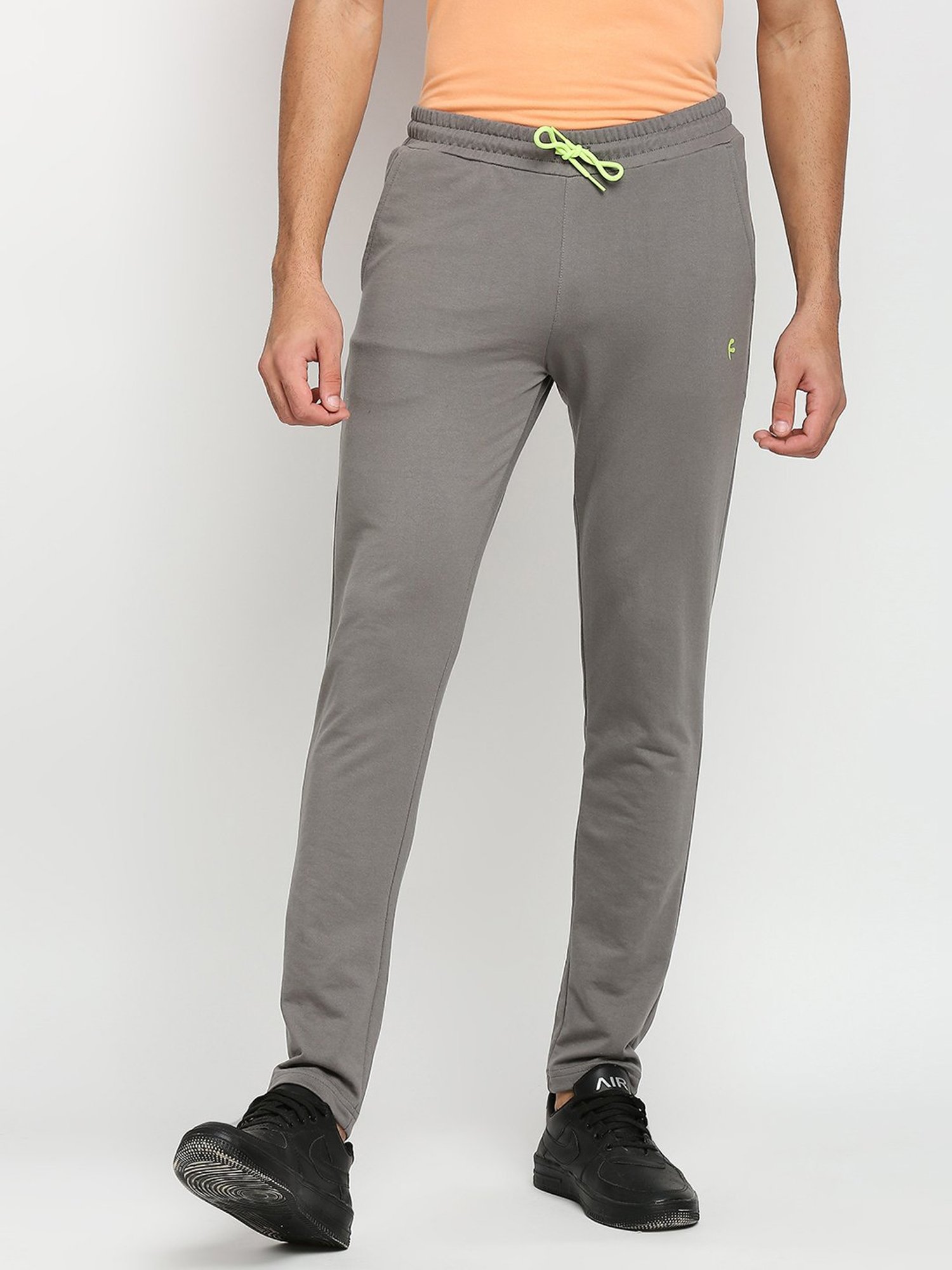 Fitz Smoke Grey Slim Fit Trackpants