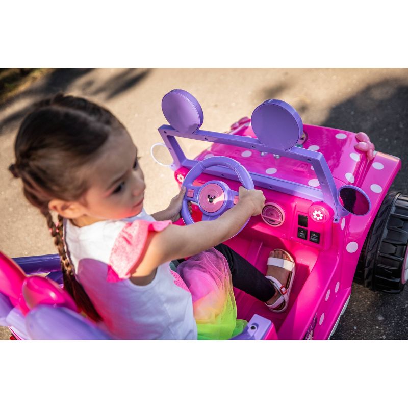 Kid Trax 6V Disney Minnie Mouse Flower Power 4x4 Powered Ride-On - Pink