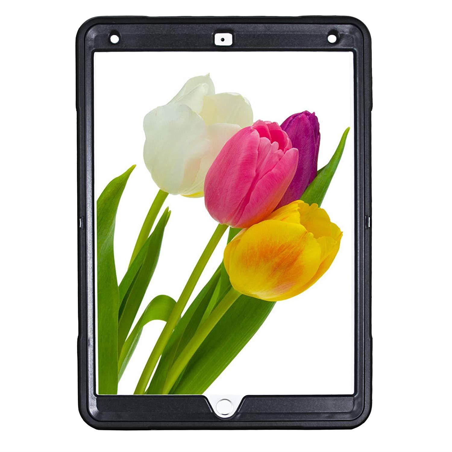 Cellular360 Drop Proof Case with 360 Degree Swivel Stand and Handle for iPad Mini 1 iPad Mini 2 iPad Mini 3 (Black)