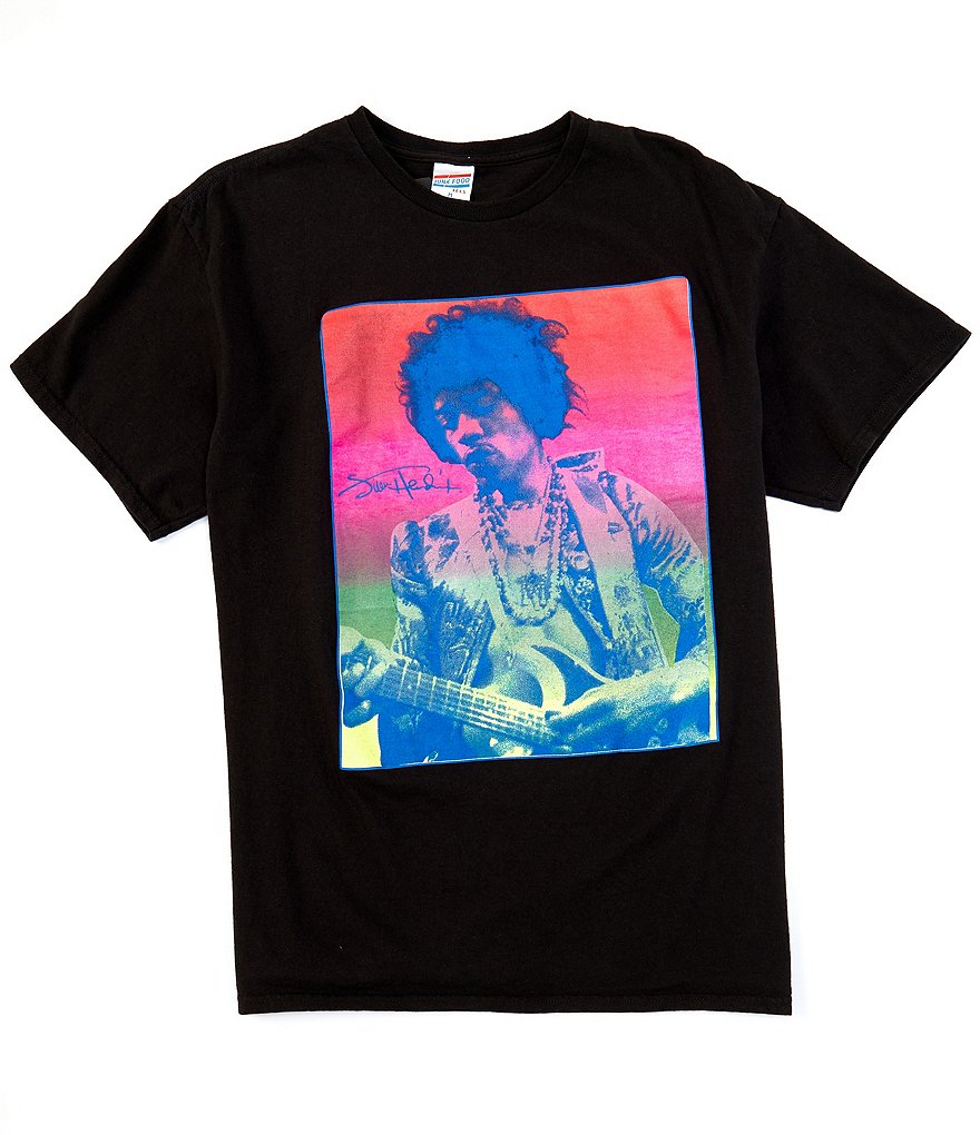 Junk Food Jimi Hendrix Short Sleeve Vintage Washed T-Shirt