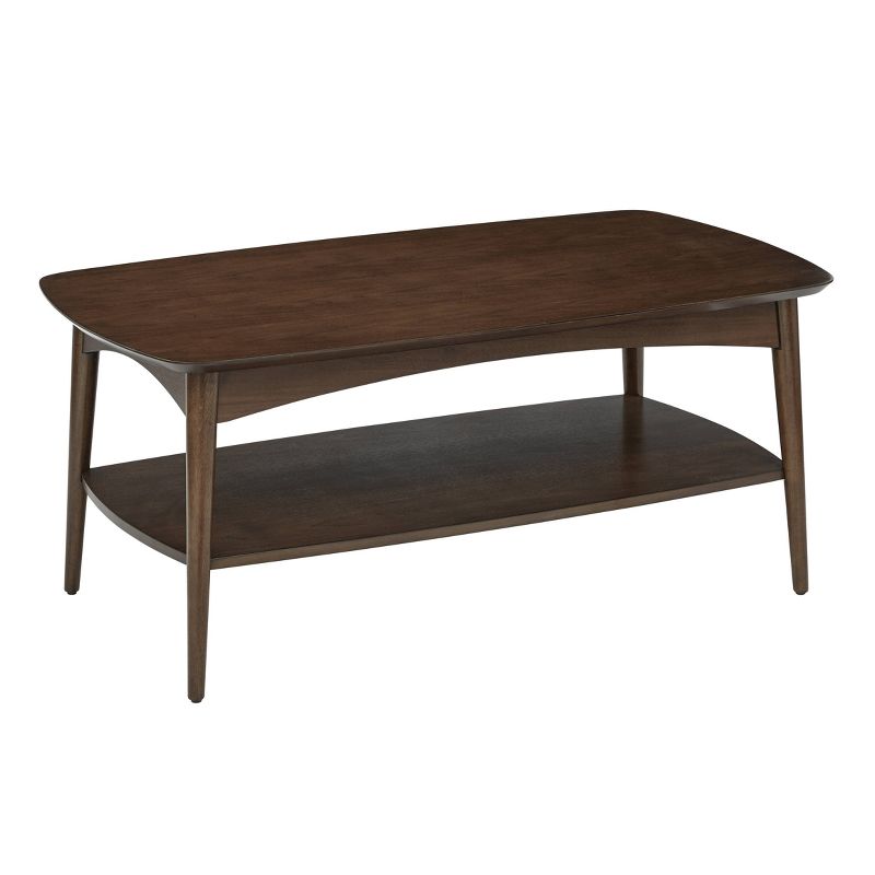 Ikiriya Nashville Solid Beige Wood Coffee Table Teak Finish