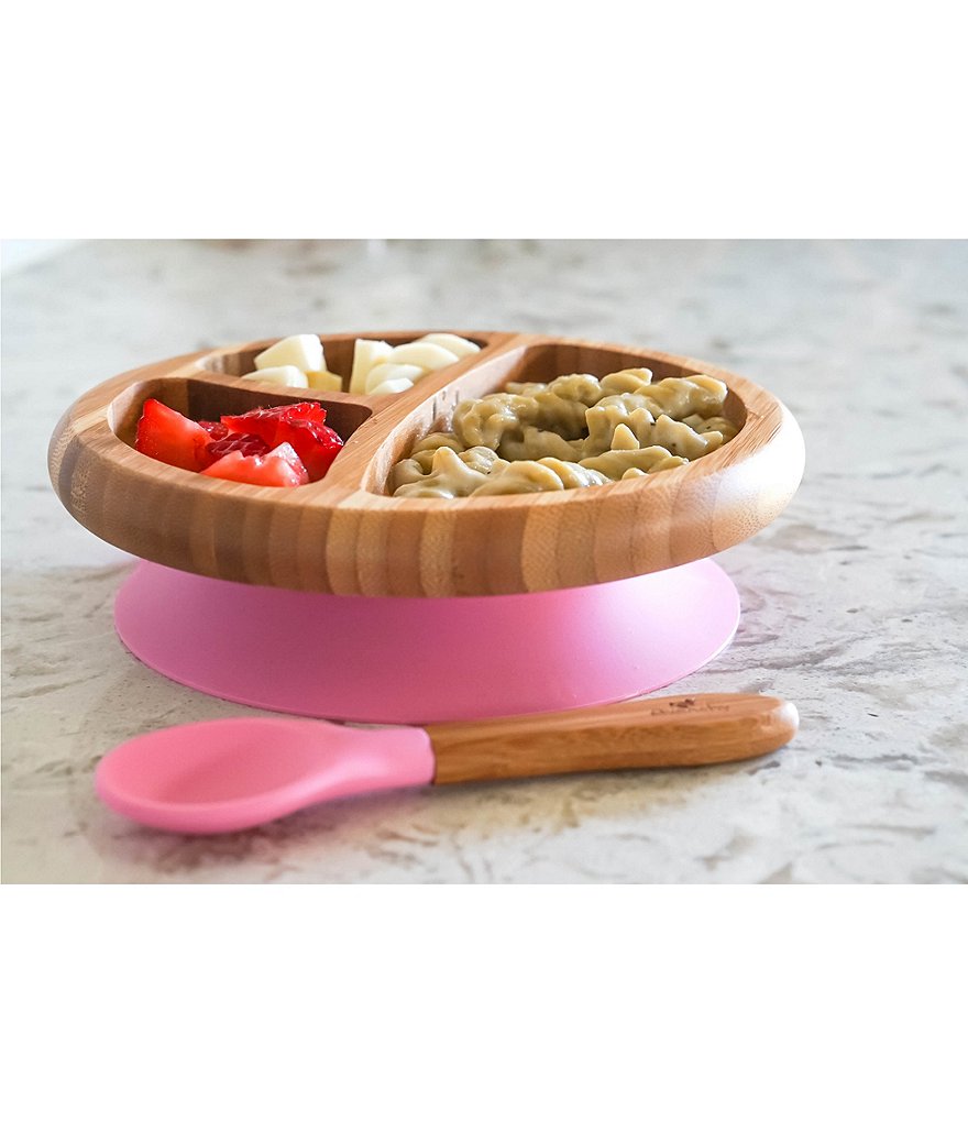 Avanchy Bamboo Suction Baby Feeding Plate & Spoon