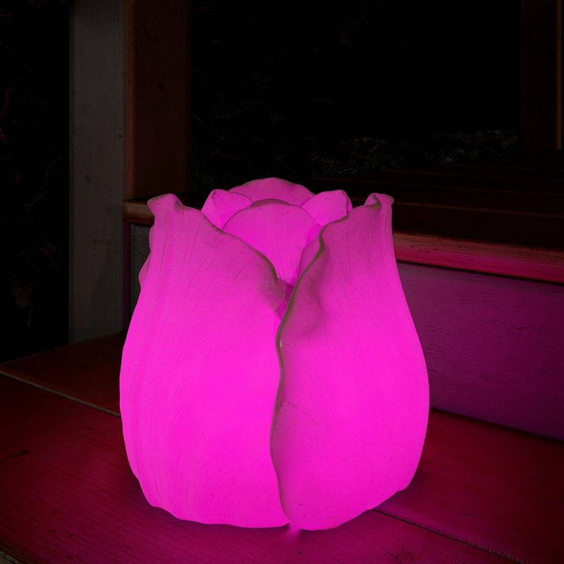 Cosco 8" Resin Outdoor Tulip Light Sculpture