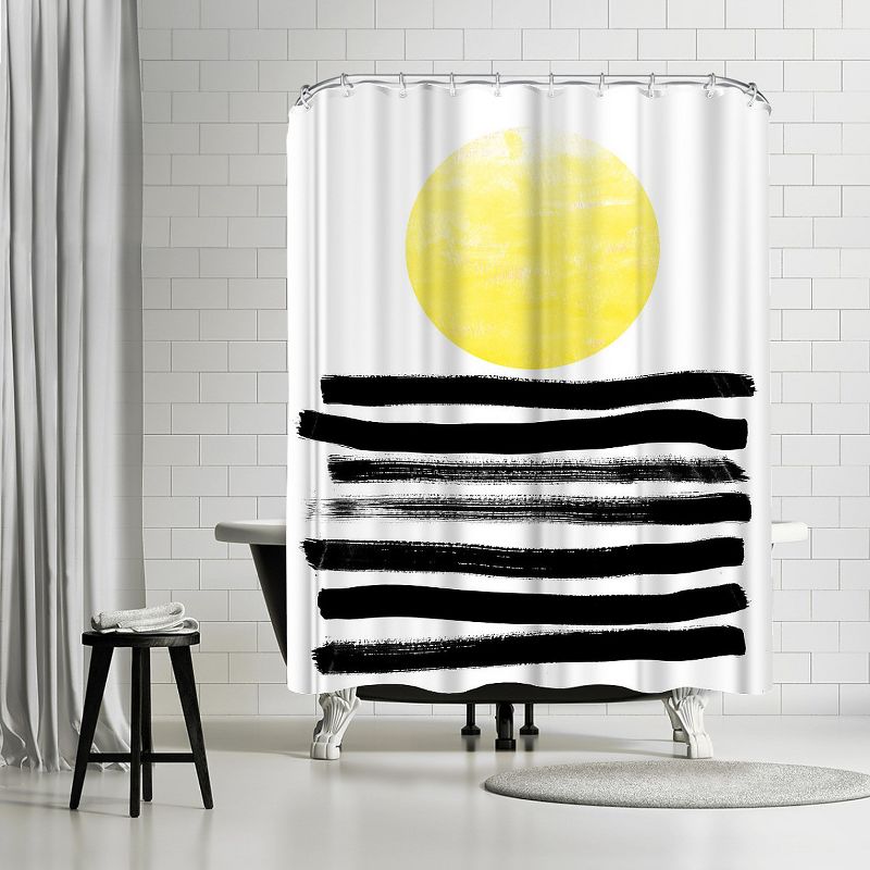 Americanflat Soleil by Charlotte Winter 71" x 74" Shower Curtain
