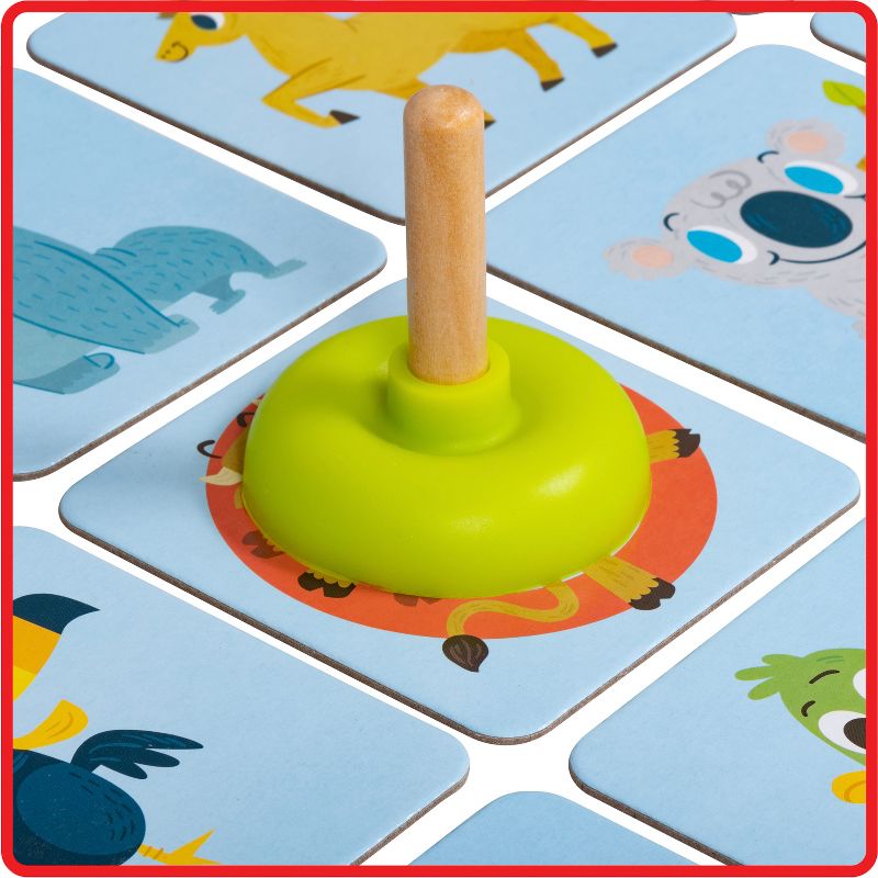 Roo Games Bull's Eye Fast-Paced Animal Matching Game - Ages 3+