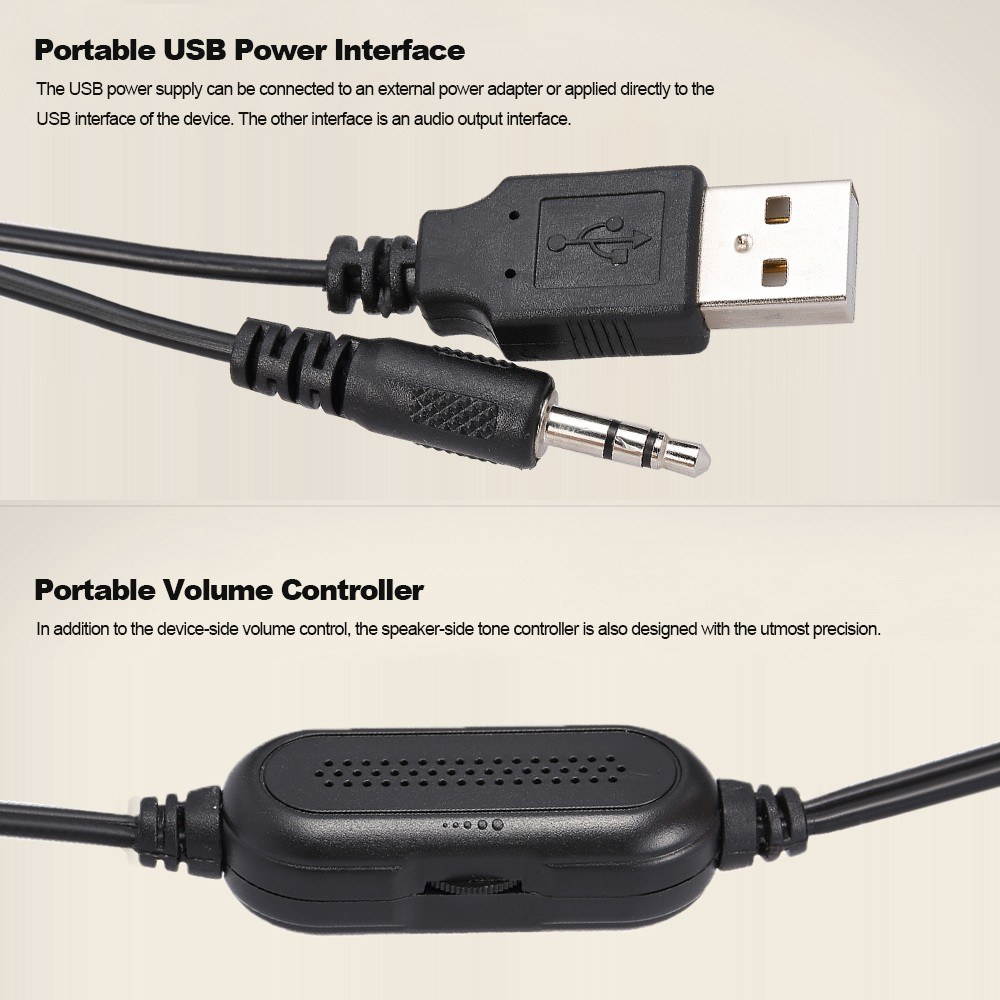 SADA V-118 USB Wired Speaker LED Computer Speaker Bass Stereo Music Player Subwoofer Sound Box for Desktop Laptop Notebook Tablet PC Smart Phone