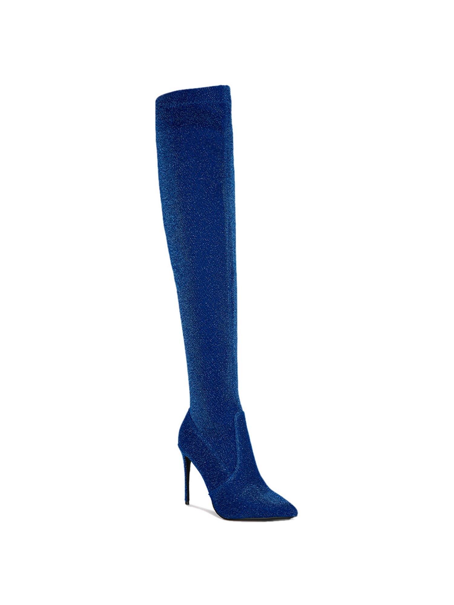 London Rag Women's Blue Stiletto Booties