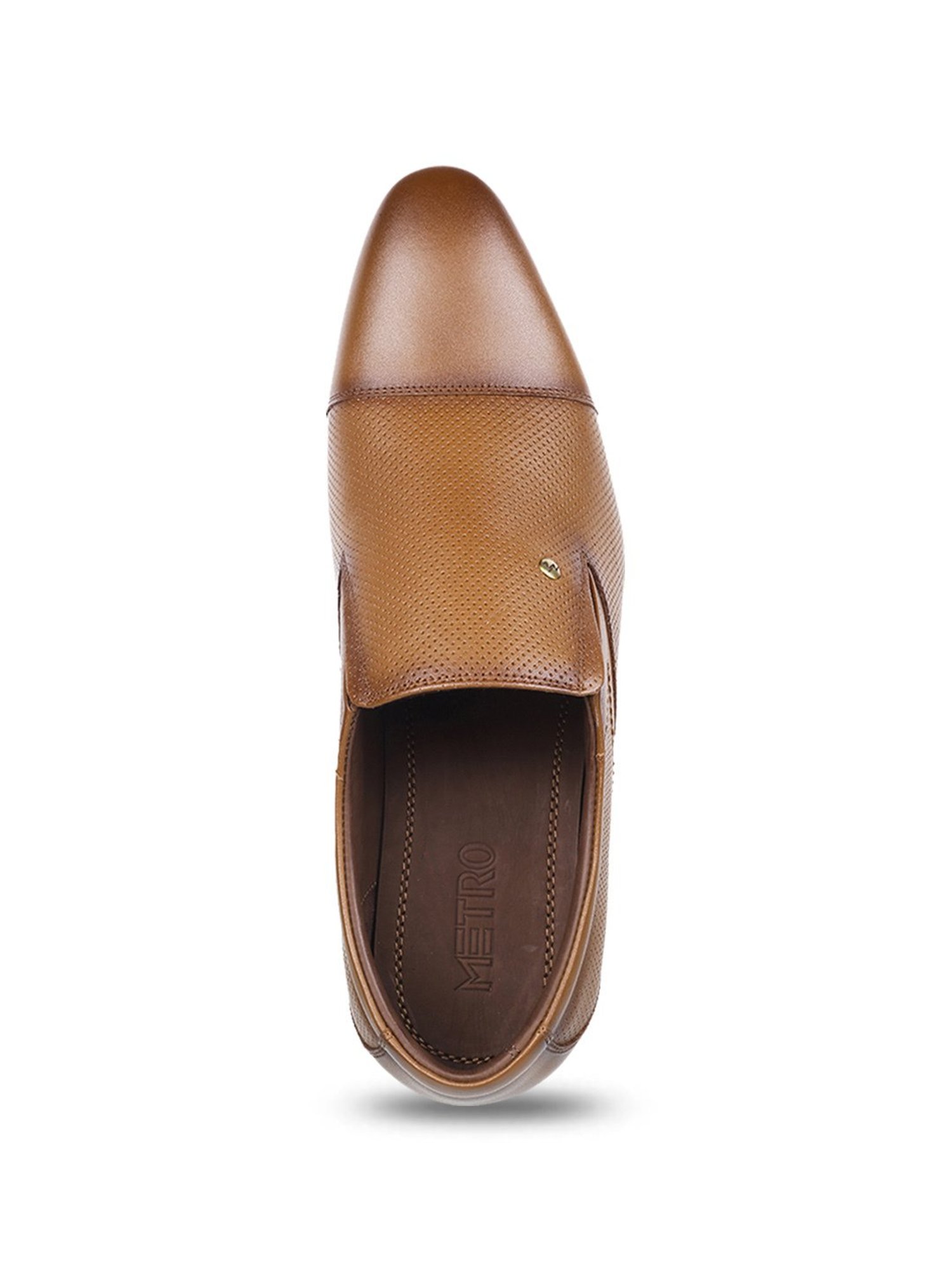 Metro Men's Tan Formal Loafers