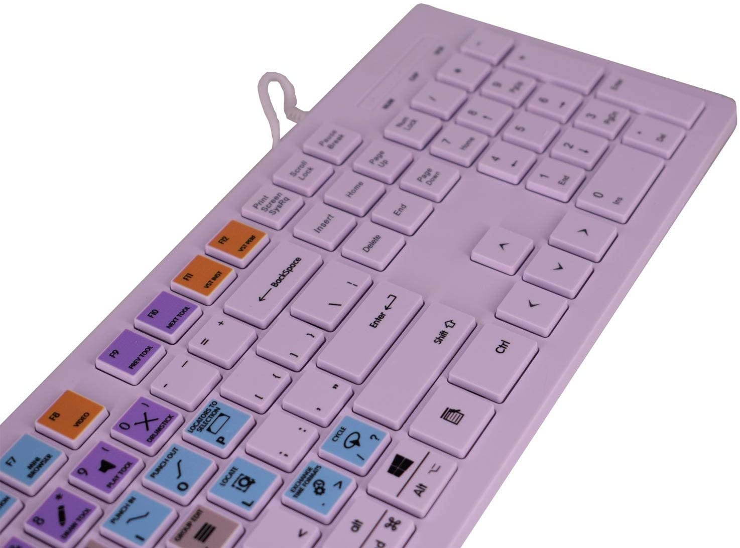 for Steinberg Cubase 9 10 Nuendo 8 Tips Edit Faster Shortcuts Hot Keys USB Keyboard (Work for Mac OSX Mac iMac Pro Mini, MacBook Pro Air, Surface Pro Studio Window Desktop Notebook,Cover)