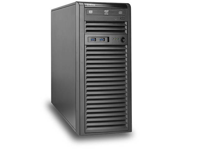 NEW Nfina 114E-T Tower Server - Intel Xeon E-2224 - 8GB ECC 2666 DDR4 - 2&ndash;1TB HDDs Mirrored Storage - Windows Server 2019 - 5-Year Warranty