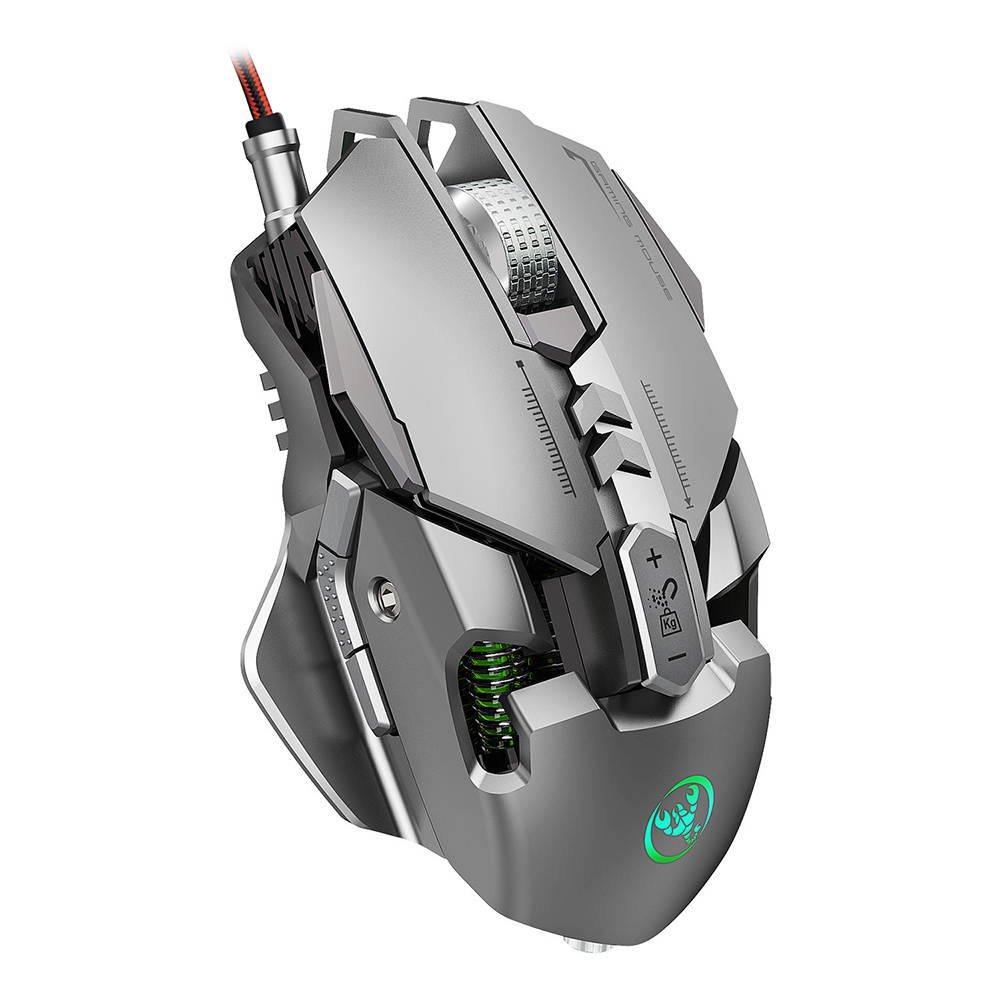 Mechanical Gaming Mouse USB Wired 7 Keys Customizable Macros Programming Mice RGB Optical Mouse 6400DPI Mause Gamer Mouse