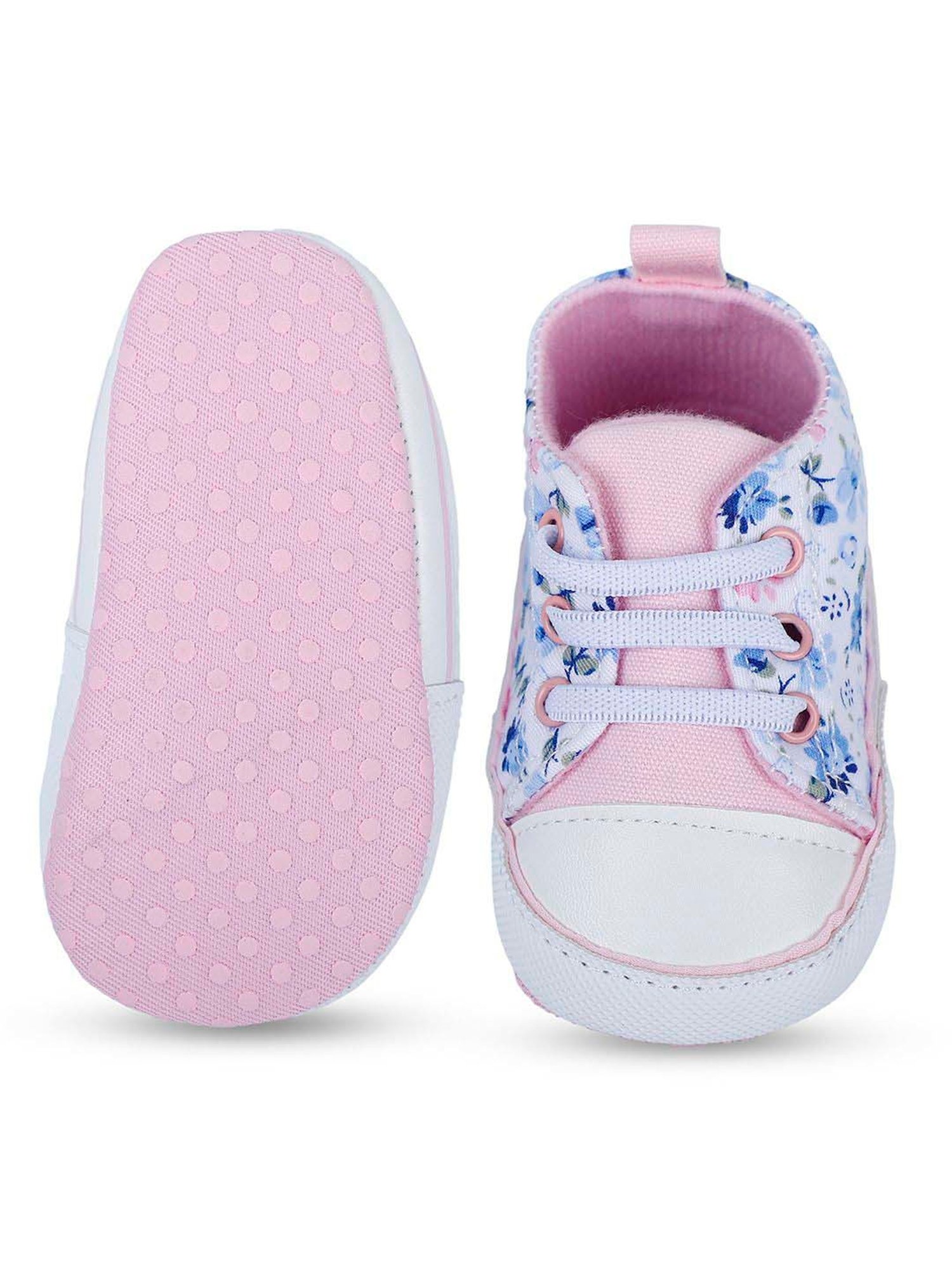 Baby Moo Kids Pink & Blue Casual Booties