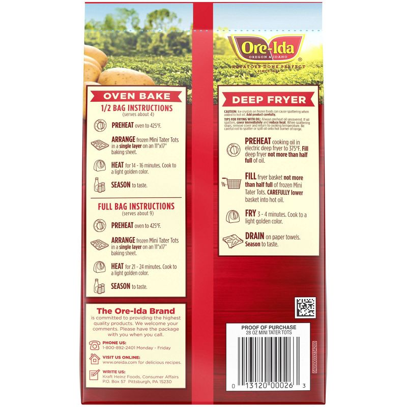 Ore-Ida Mini Frozen Tater Tots - 28oz
