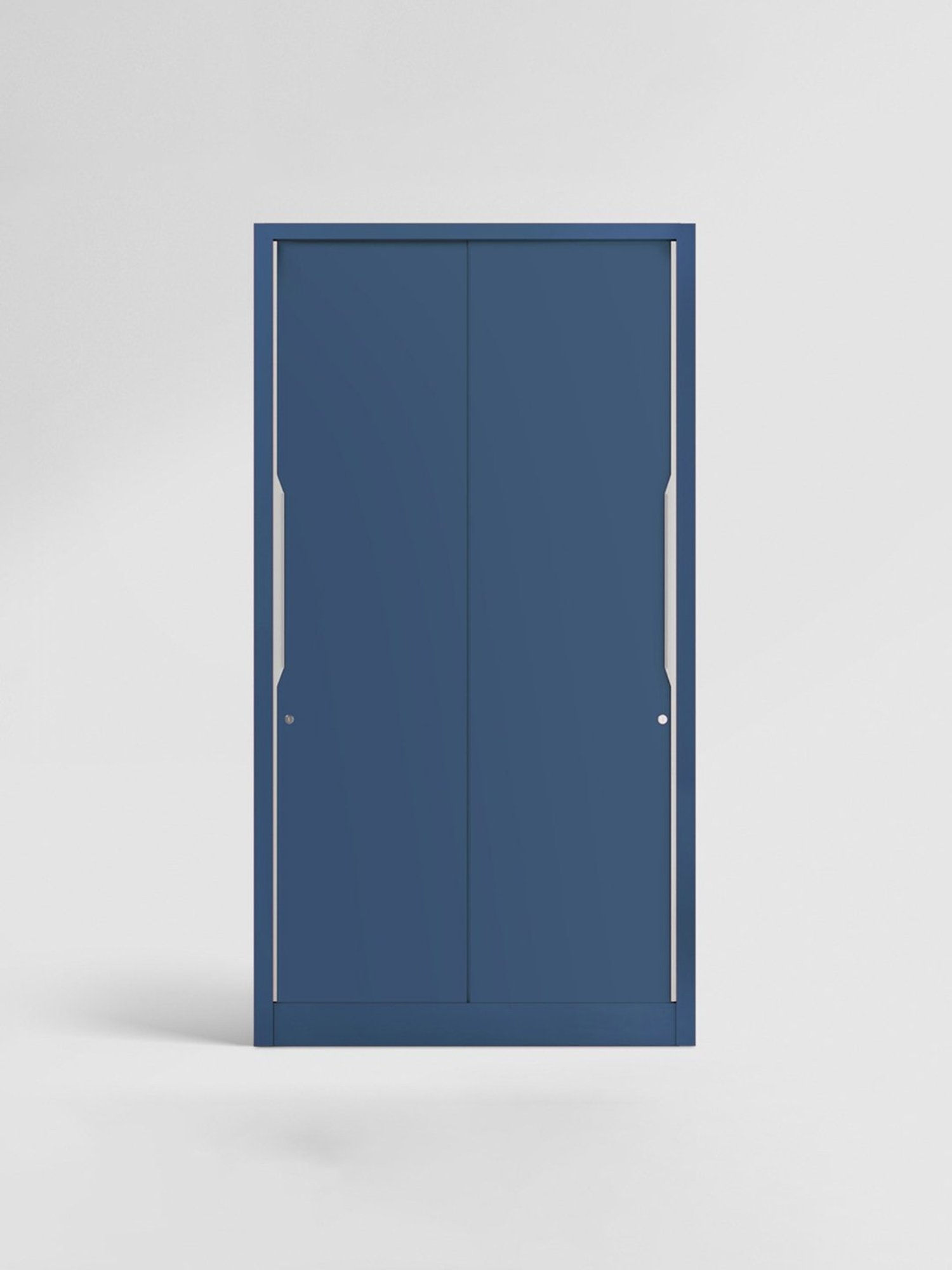 Godrej Interio Slide N Store Pro 2-Door Steel Wardrobe, Tex Phiroja Blue (1-Year Warranty, 1 Drawer)