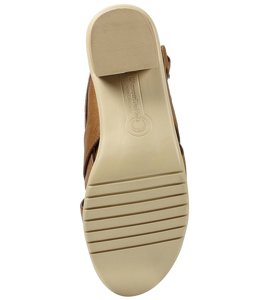 L'Amour Des Pieds Wangala Leather Block Heel Sandals