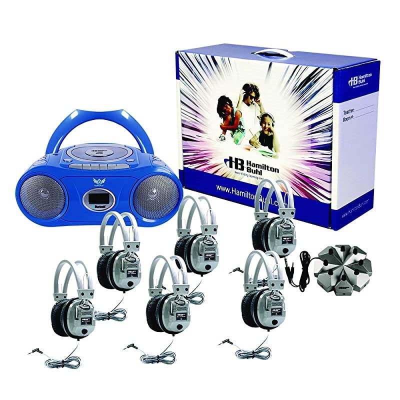 HECWNCCD3856SV Basic Cassette/CD/AM-FM Listening Center 6 stations (Pack of 1)