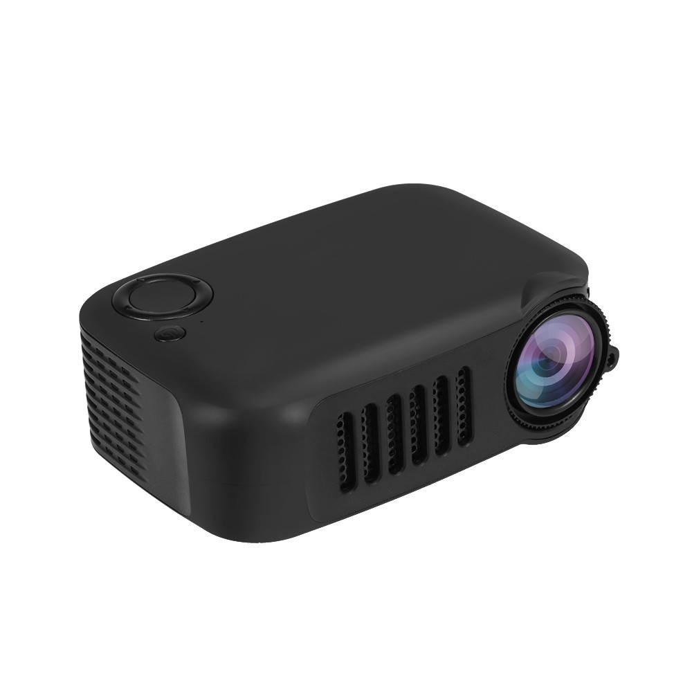 Mini Portable Projector Supports 1080P LCD 50,000 Hours Lamp Life Home Theater Video Projector Lightweight and Support Power Bank for TV Box/XBOX/TF Card/U Disk US Plug