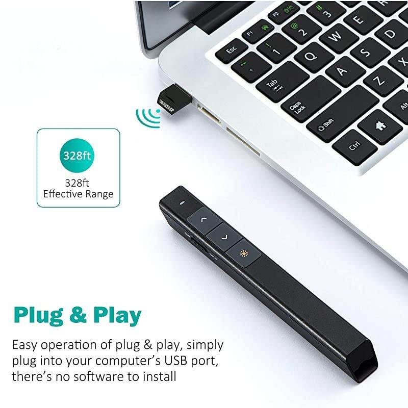 Wireless Presenter Remote Laser Pointer for Cats 24GHz Presentation Clicker PPT PowerPoint Clicker Presentation Pointer Cat Laser Toy