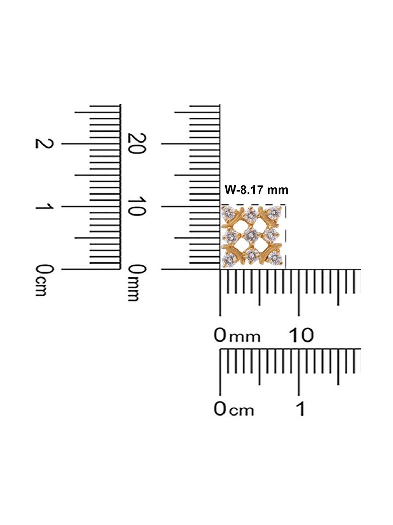 CKC 18k Gold & Diamond Earrings for Women