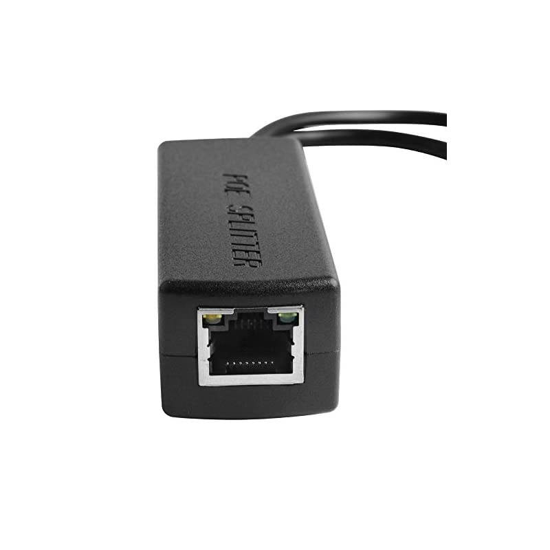 Gigabit PoE Splitter, 48V to 12V Ethernet Adapter,IEEE 802.3af Compliant 10/100/1000Mbps PoE Splitter for IP Camera,Wireless Access Point and VoIP Phone