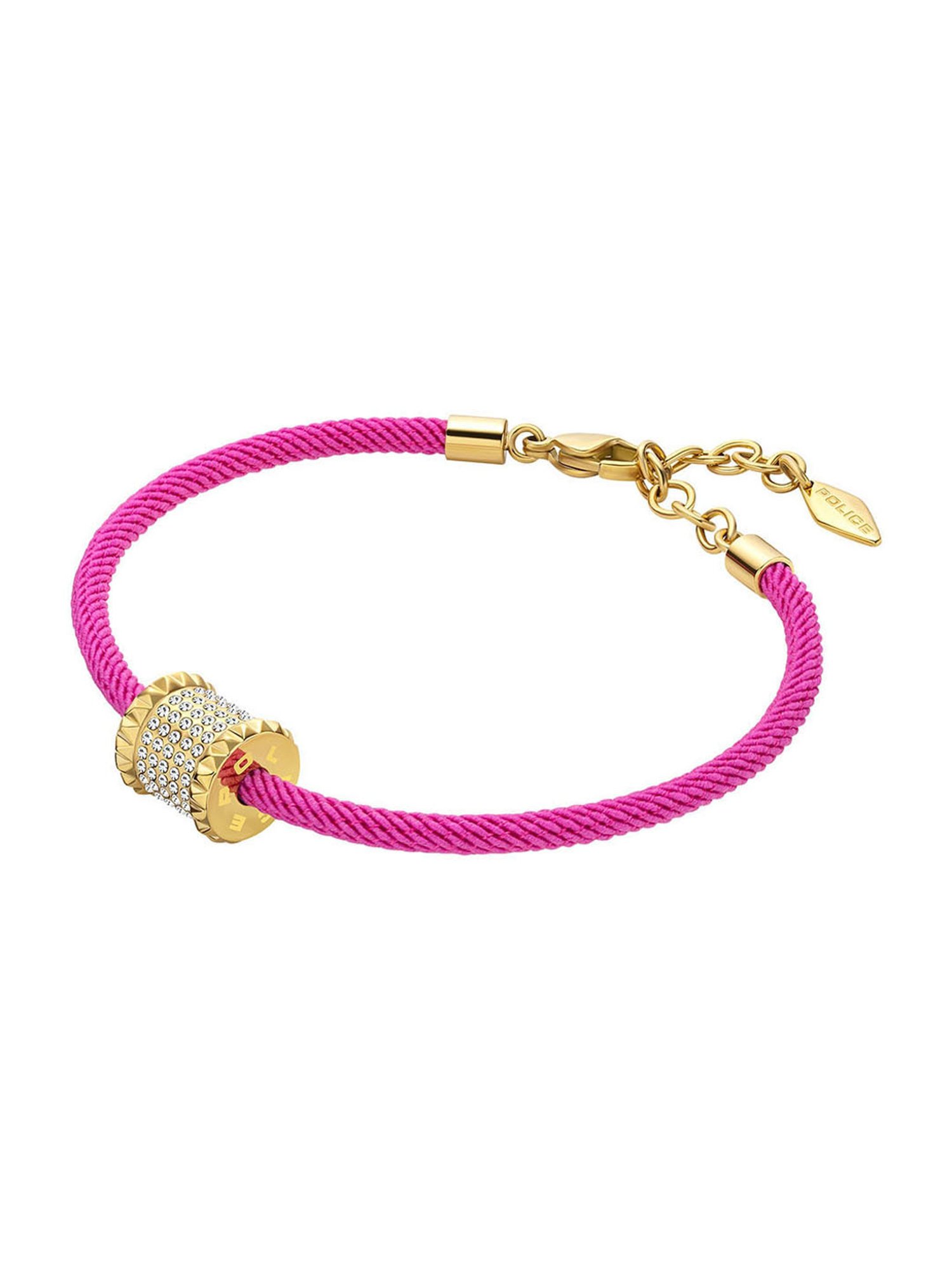 Police Barrel Pink Flexible Fit Bracelet for Women