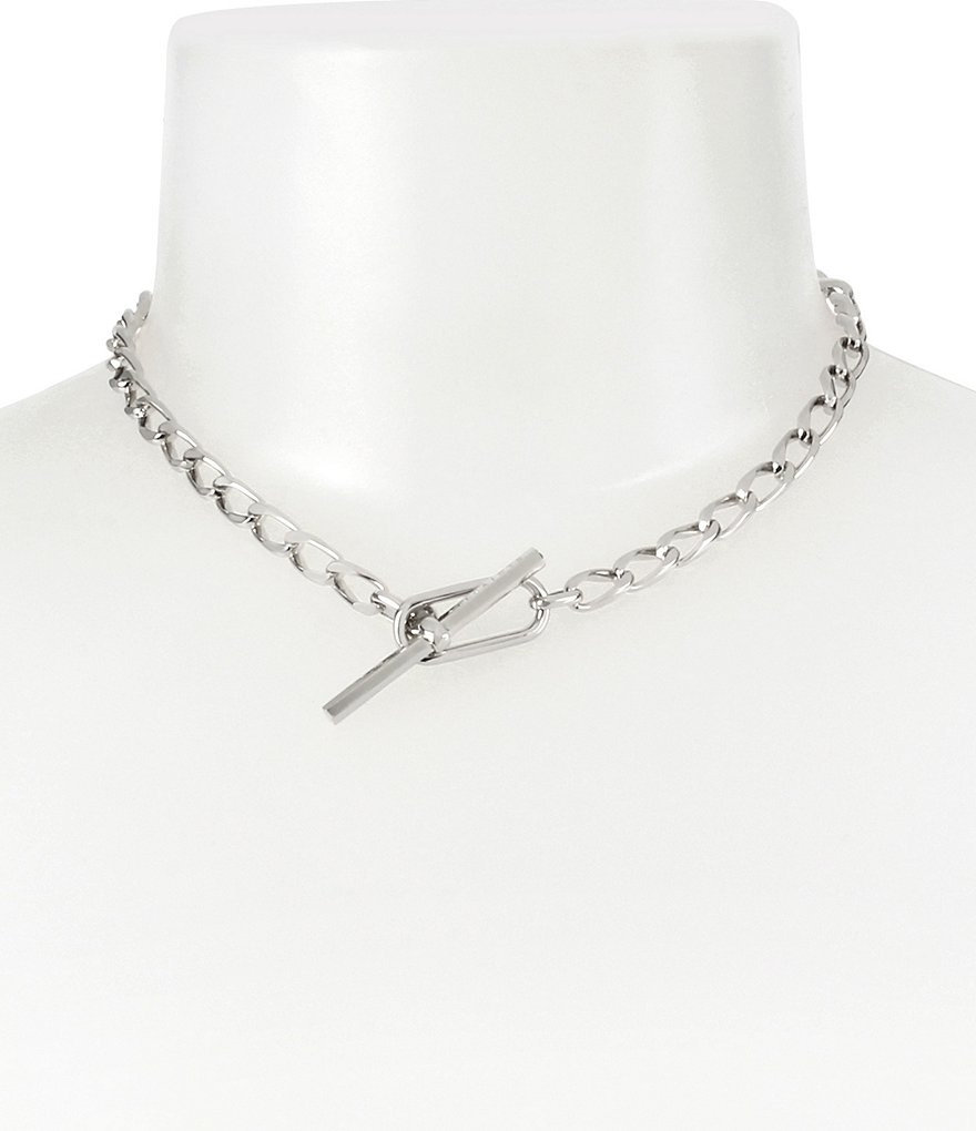 AllSaints Chain Link Toggle Necklace