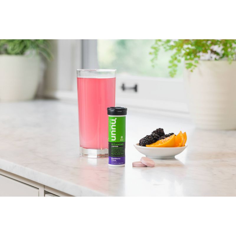 nuun Blackberry Citrus with Caffeine Hydration Vitamins - 12ct