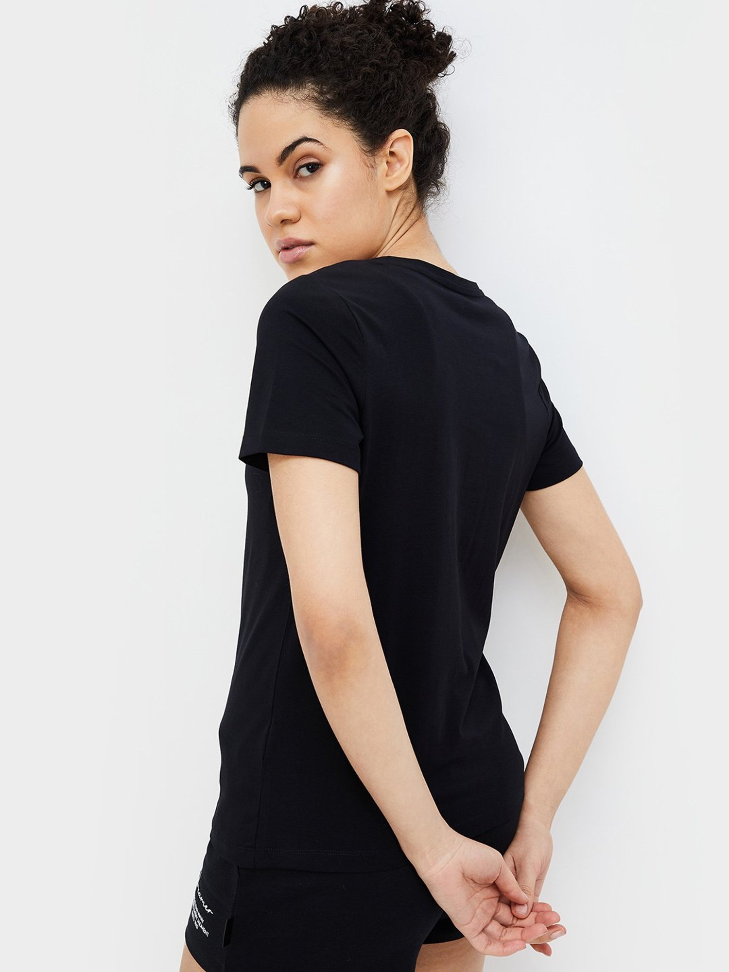 KAPPA Black Graphic Print T-Shirt