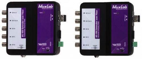 MuxLab 500734-SM40 6G-SDI Extender over Fiber Optic w/Return Channel w/2-Yr Warranty
