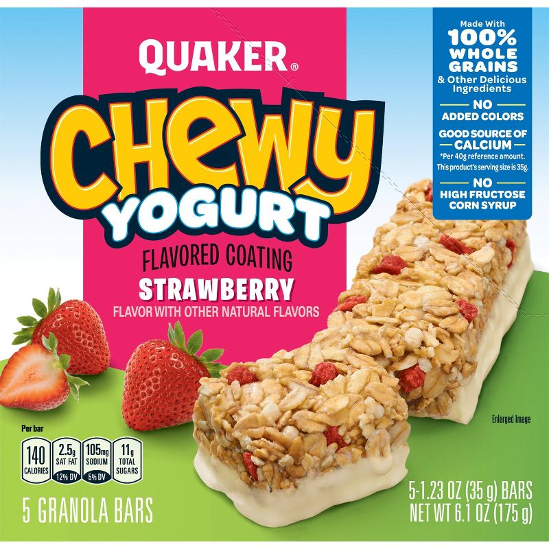 Quaker Chewy Yogurt Strawberry - 6.1oz