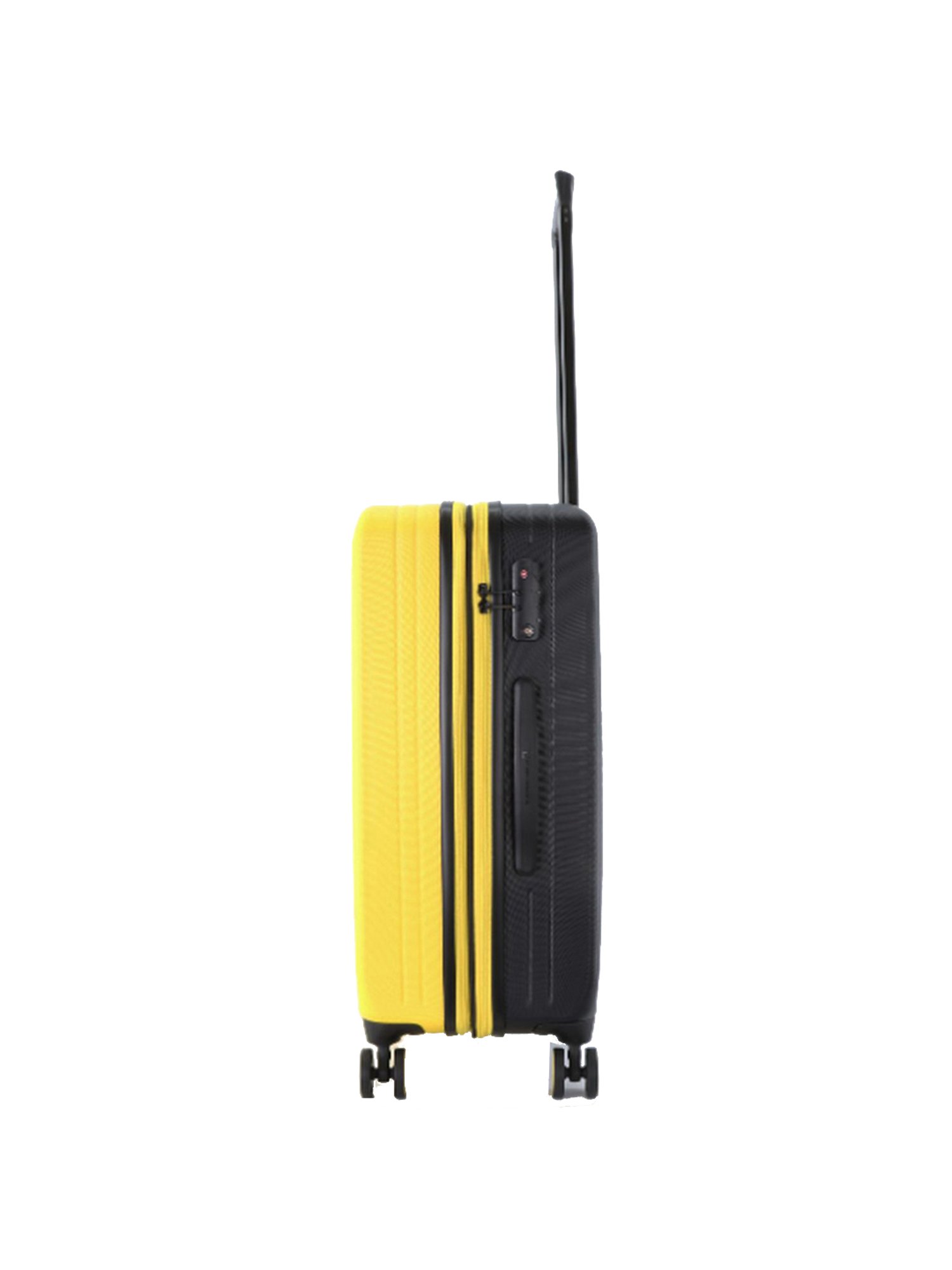 National Geographic Pulse Yellow & Black Medium Hard Check In Trolley - 24 Inch