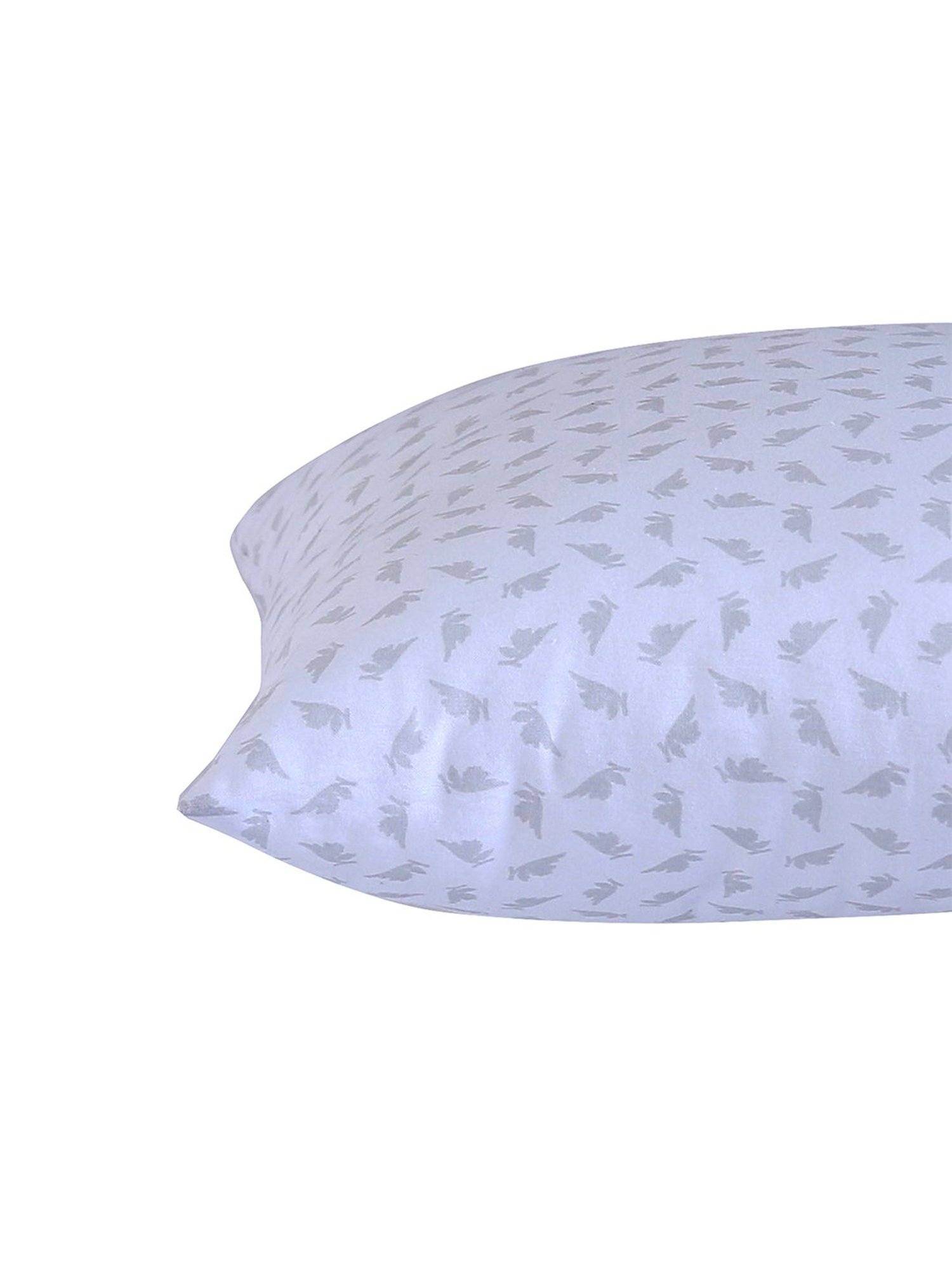 Maspar Essentials Heather Printed White 144 TC Cotton Cushion