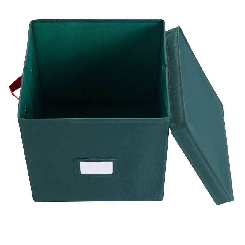 Elf Stor Premium Christmas Ornament Storage Chest Green