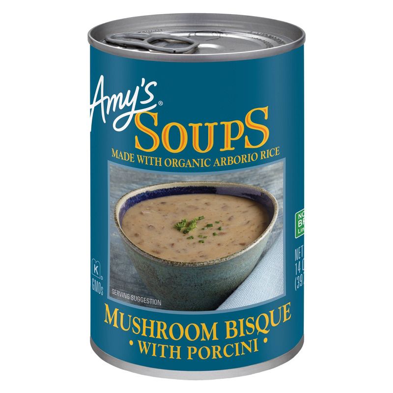 Amy's Soups Mushroom Bisque with Porcini Made with Organic Rice 14oz