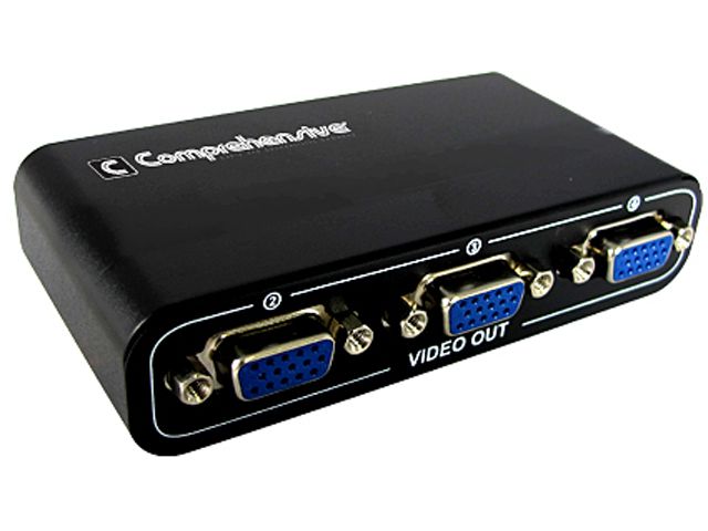 Comprehensive CDA-VGA104HD 1 PC to 4 High Resolution VGA Distribution Amplifier