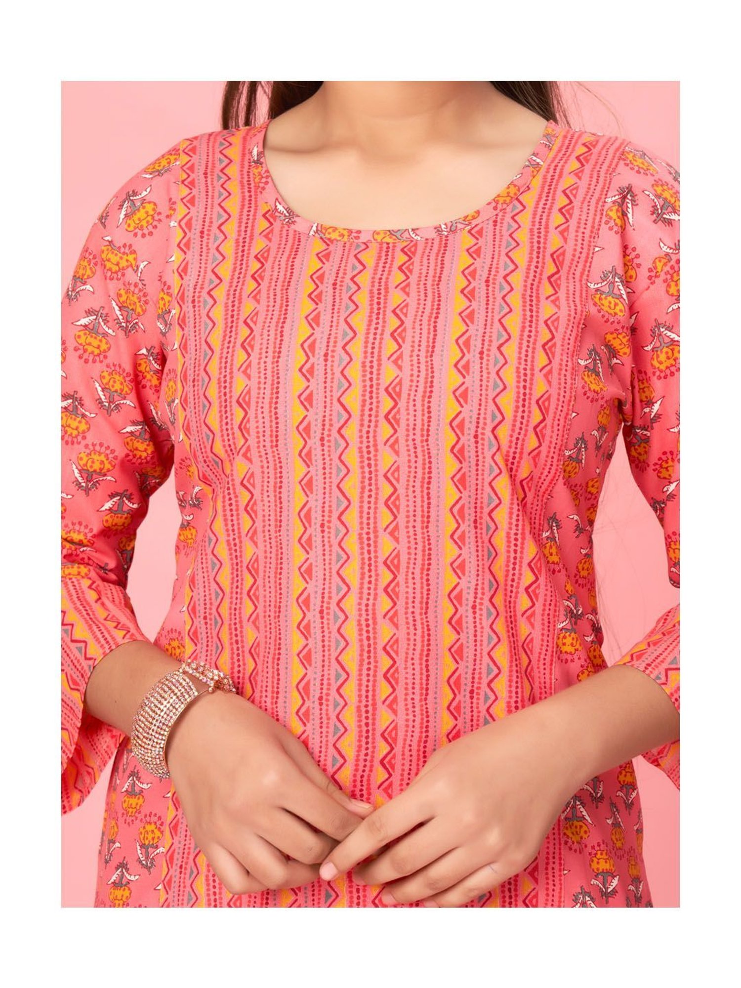 Aarika Kids Coral Printed Kurti